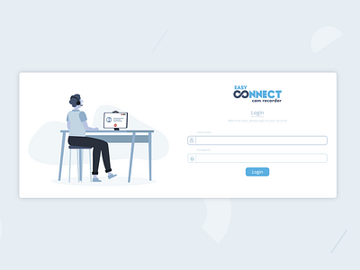 ECC Login Screen branding design illustration logo minimal typography ui ux web website