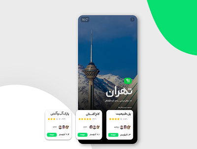 Travel app Ui kit app application design fars flat iran kit mobile rtl snap tehran travel uber ui uiux ux