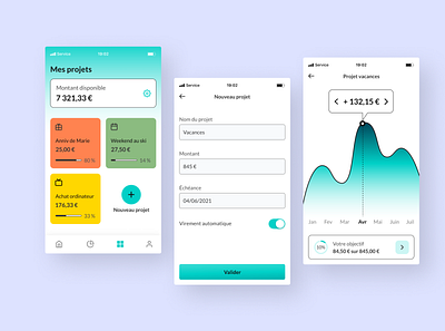 App concept • La banque postale app design ui ux