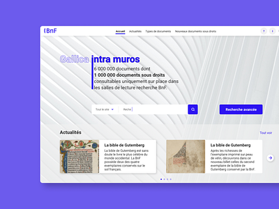 BNF • Landing page