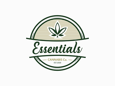 essential brand identity branding canabis classic clean design icon logo mature vector vintage