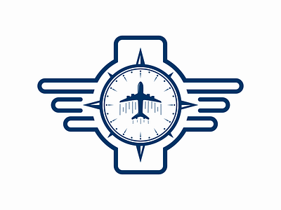 logo design for flight school brand identity branding clean flight icon logo mascot scool vector