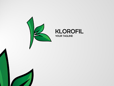 logo klorofil or leaf app branding icon icons illustration leaf london minimal ui vector web