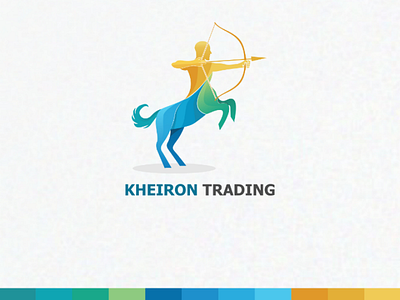 Kheiron colorful gradient illustration kheiron logo logo for sale mascot