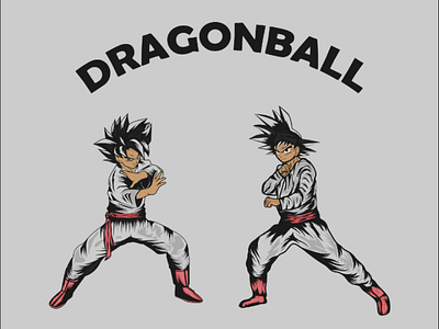 The Dragonball daragonball gohan goku illustration