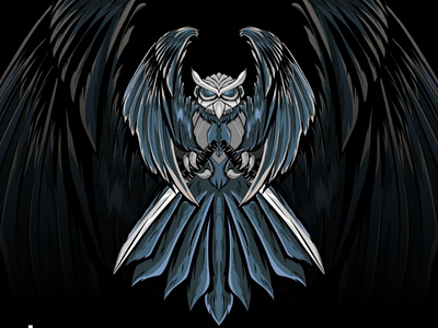 The owl mecha art fly illustration mecha owl vector