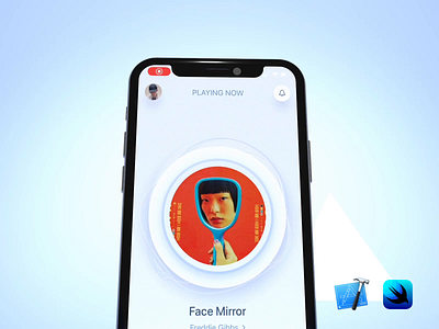 Full develop effect of music player | SwiftUI | Code 3d aftereffects animation c4d clean code design develop drag gradient interaction interactive iphone lottie micro interaction simple swift ui ux xcode
