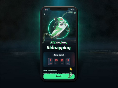 Air jordan shoes pre-sale countdown time animation screen 3d aftereffects air jordan animation chain countdown countdown timer fire glowing gradient green growing kidnapping light nike redshift save shoes sketch