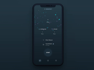 Speedtest animation animation black dashboard data download gradient interaction light mbps meteor micro interaction motion service speed star test ui upload wifi