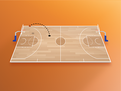 Basketball Court app basketball court figma gamecast illustration nba sports