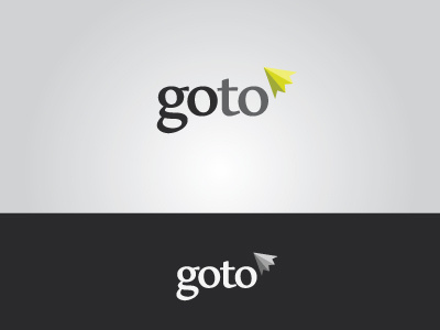 goto branding bw colour goto logo simple