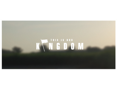 This is our kingdom. blur brand experimental kingdom logo type