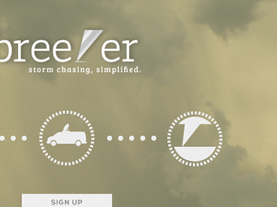 Breezer UI Close-up - [WIP] app breezer flat storm chasing ui