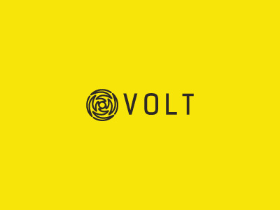 Volt - Logo [Branding] ai branding bright clean flat logo mark simple symbol vector volt yellow