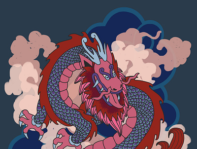 Dragon design illustration