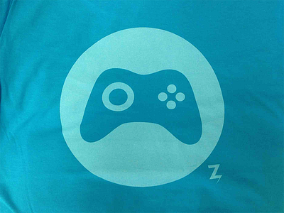 Heyzap Shirt 1 blue brand branding clothing controller games gaming heyzap logo mobile print shirt social z