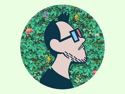 Obama Portrait × Avatar avatar floral flower glasses green obama portrait