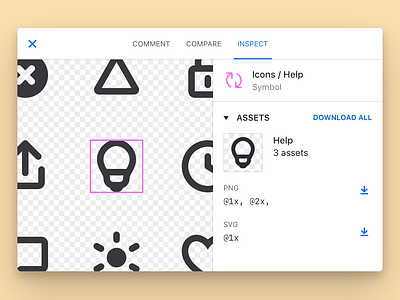 Abstract Assets abstract assets export filetypes handoff icons symbols tools