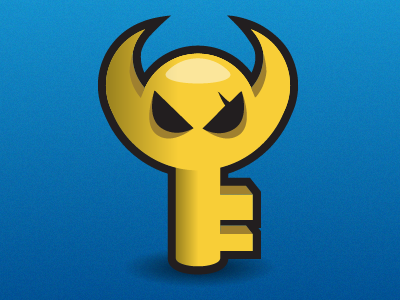 Boss Key boss evil eyes game gold hackday horns icon key logo scar video zelda