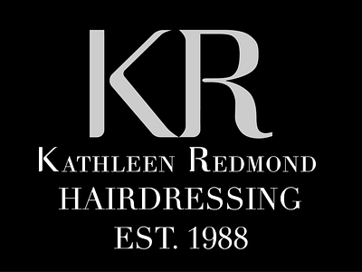 Kathleen Redmond Hairdressing branding branding design lettering logo minimal type typography ui