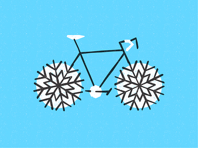 Winter Rides ⛄🚲✌️ bicycle graphic design illustration