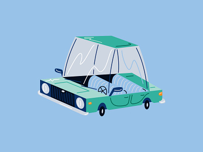 The 4-door Family Sedan automobiles car cars experiment illustration illustrator vector vehicledesign vehicles wip