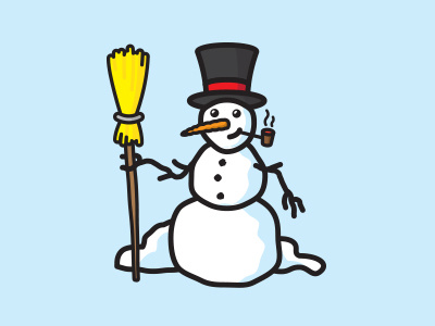 Frosty the Snowman 02 character flat graphics illustration snowman vector winter wip