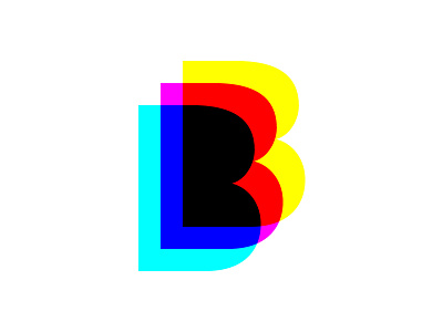 B - v.2 alphabet capitals experiment geometric illustrator lettering series vector