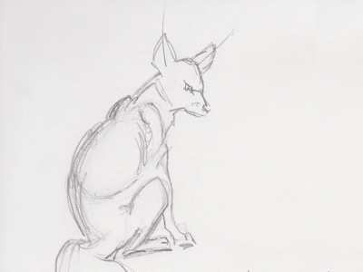 Fox Sketch for Book animal deer drawing sketch