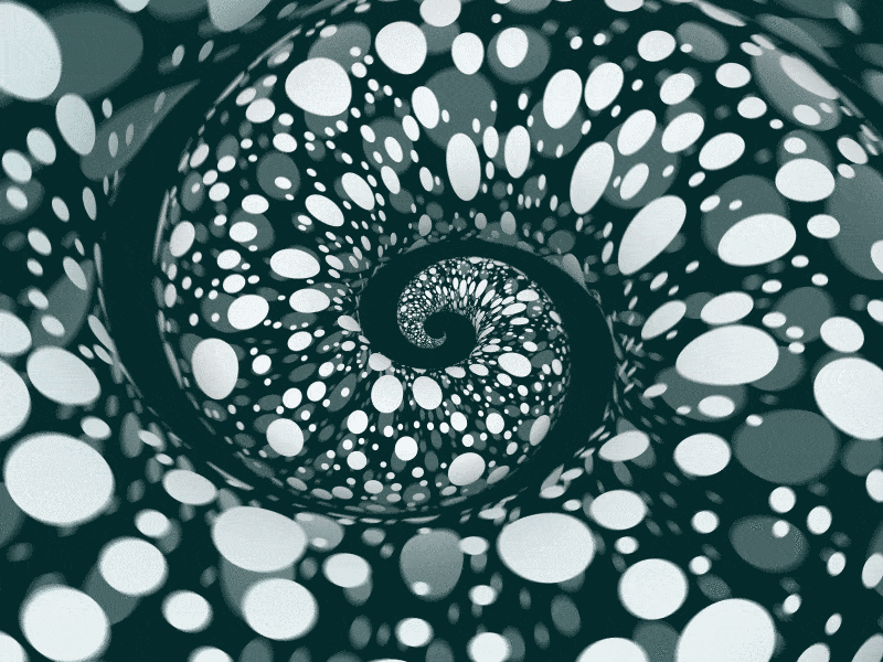 Spotted Spiral animation design gif infinity loop processing spiral