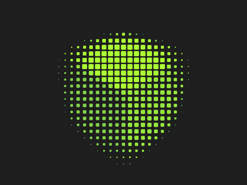 Lime squircles / Cube animation design gif lime processing