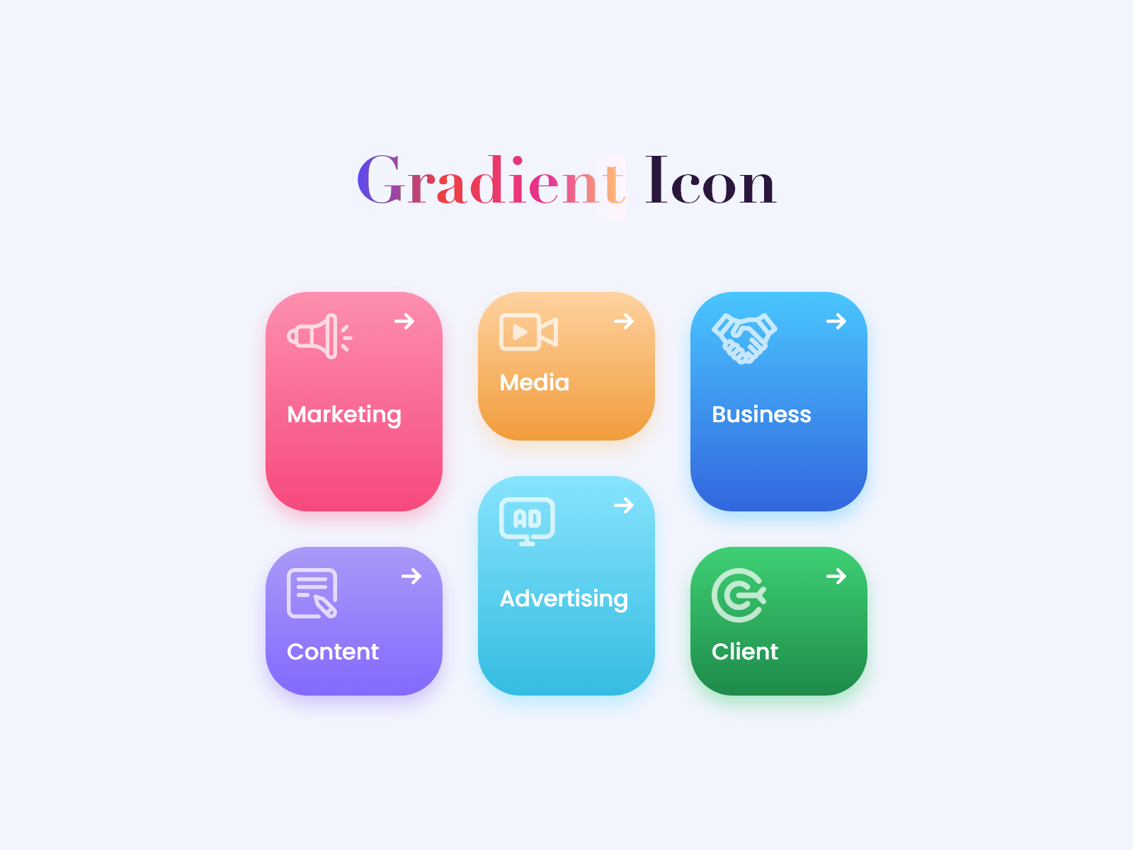 Gradient Subject Card by Dhanetra Singh Negi on Dribbble