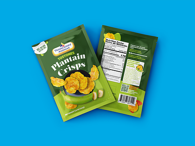 TOSTONES/PLANTAIN CRISPS botanas branding design diseño de empaques graphic design label packing plátano verde tostones