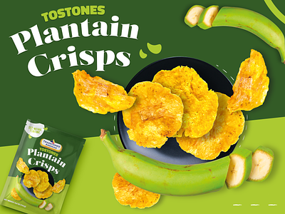 TOSTONES/PLANTAIN CRISPS branding design diseño de empaques graphic design label packing plátano verde tostones