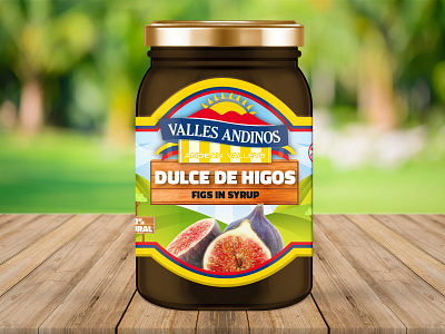 FIGS IN SYRUP VALLES ANDINOS branding design diseño de empaques graphic design higos label packing product desing