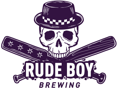 Rude Boy Brewing - Skull logo pt. 2 2 tone beer brewing logo rude boy rudy ska skull
