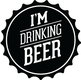 Im Drinking Beer logo start beer blog bottle cap logo