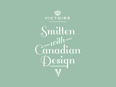 Victoire Boutique Tagline boutique branding canada deco decorative lettering script typography victoire