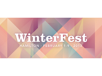 WinterFest Branding 1A branding color facet festival geometry identity light logo winter