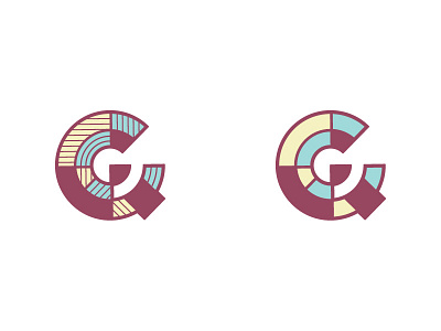 G-Q logo branding color gotham icon logo mark modern monogram pattern