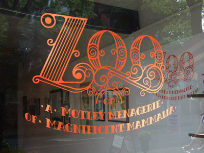 Zoo Titling art exhibit design identity logo typography zoo