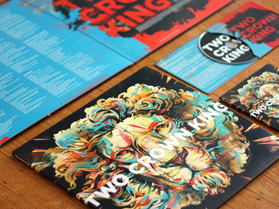Album Artwork (Lion) TCK animals artwork design illustration lion music record two crown king typography