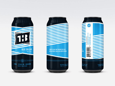 The Hamilton Brewery Blue Collar Pale Ale can design