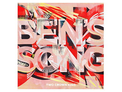 Ben's Song album art artwork charity design hand lettering music painting two crown king typography