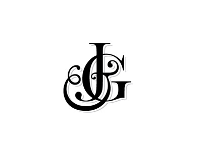 J & G monogram 3 design identity logo monogram type typography