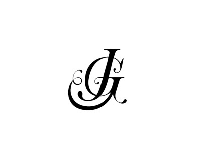 J & G monogram 3B design identity logo monogram type typography