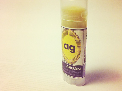 Stark Argan Lip Balm - mockup design illustration label packaging skincare typography