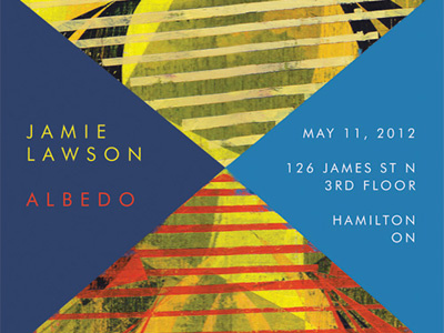Jamie Lawson Albedo Poster albedo art design exhibition painting poster