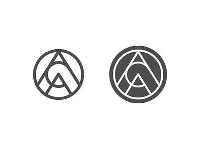 AAC logo 3 (monogram) arts design lettering logo modern monogram typography