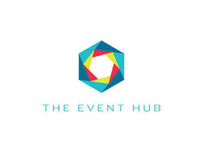 Event Hub logo Round 3A branding collateral design geometric identity logo modern promotional tradeshow